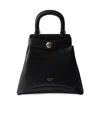 Prada Etude Buckle Leather Top-handle Bag In Black