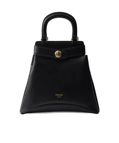 PRADA PRADA LOGO-STAMP TOP HANDLE BAG