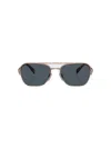 Prada Pilot Frame Sunglasses Sunglasses In Grey