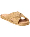 Prada Women's Raffia Slippers Sandal In Brown
