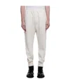 Prada Logo Stretch Waist Sweatpants In Nude