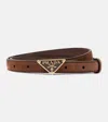 Prada Suede Belt In Brown