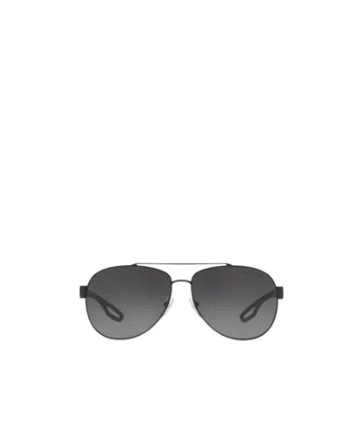 Prada Logo Sunglasses In Black