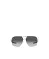Prada Tinted Logo-print Sunglasses In Black