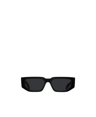 Prada Logo Sunglasses In Black