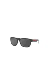 Prada Logo Sunglasses In Black