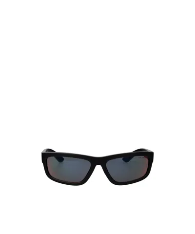 Prada Logo Sunglasses In Black