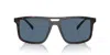 Prada Pr A22s Square Frame Sunglasses In Blue