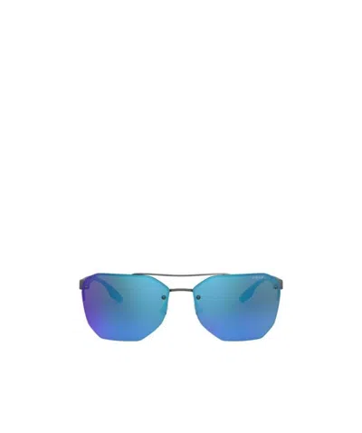 Prada Logo Sunglasses In Blue