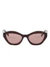 Prada Logo Sunglasses In Brown