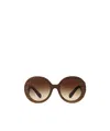 Prada Logo Sunglasses In Brown