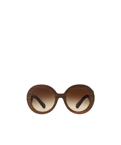 Prada Logo Sunglasses In Brown