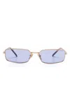 Prada Sonnenbrille Mit Logo In Gold