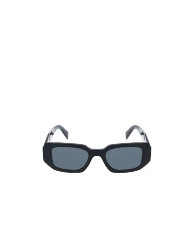 Prada Logo Sunglasses In Black