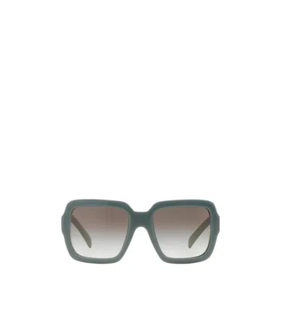 Prada Logo Sunglasses In Gray