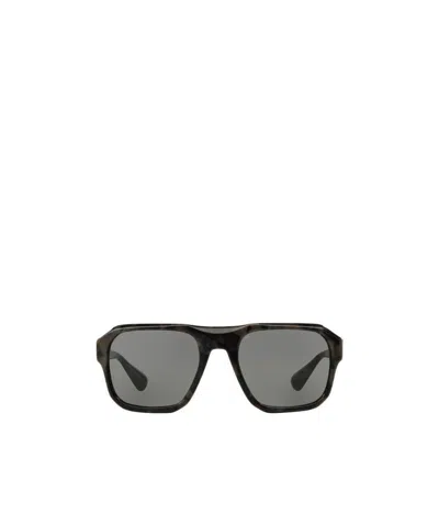 Prada Logo Sunglasses In Gray