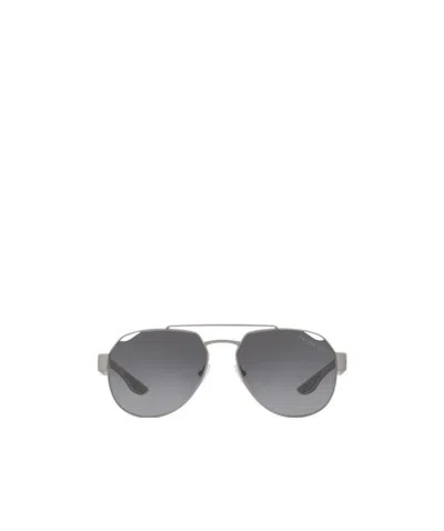 Prada Logo Sunglasses In Gray