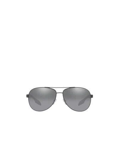 Prada Logo Sunglasses In Gray