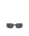 Prada Pr 17ws 11n09t Rectangle Sunglasses In Gray