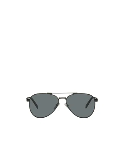 Prada Logo Sunglasses In Gray