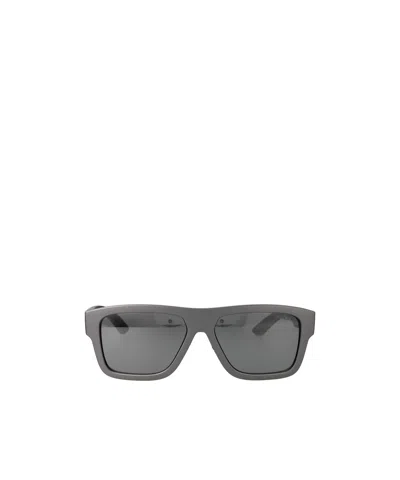 Prada Logo Sunglasses In Gray
