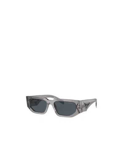 Prada Logo Sunglasses In Gray