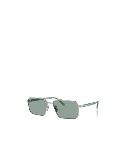 Prada Logo Sunglasses In Gray