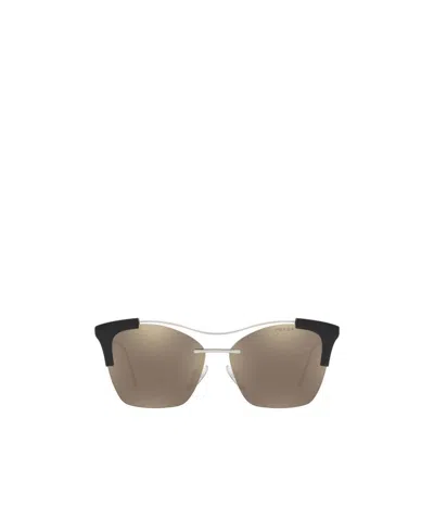 Prada Logo Sunglasses In Brown