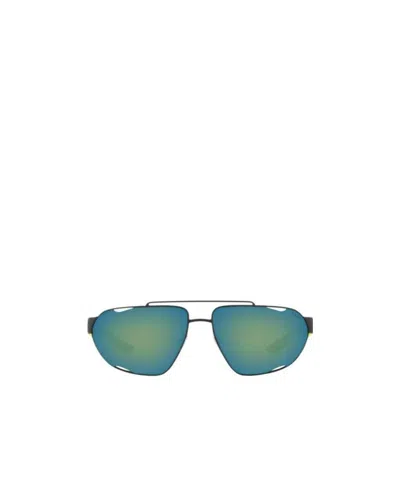 Prada Logo Sunglasses In Green