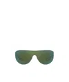 Prada Logo Sunglasses In Green