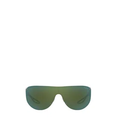 Prada Logo Sunglasses In Green