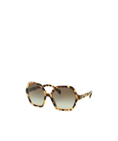 Prada Logo Sunglasses In Multicolor