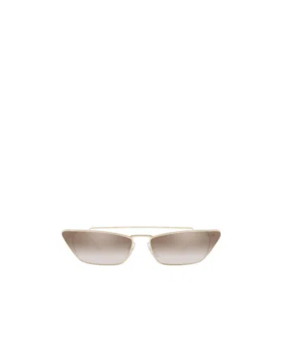 Prada Logo Sunglasses In Nude
