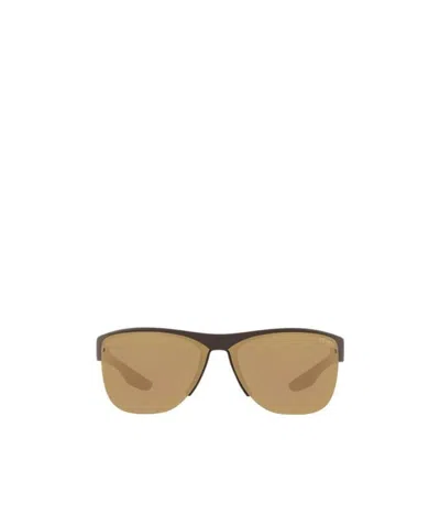 Prada Logo Sunglasses In Nude