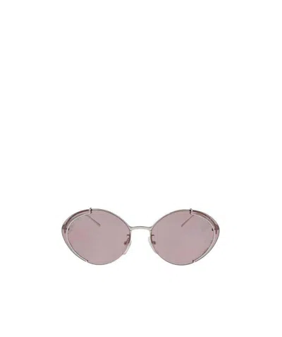Prada Logo Sunglasses In Nude