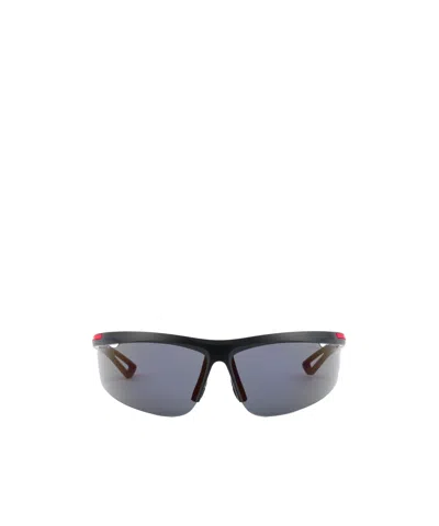 Prada Logo-print Sunglasses In Opaque, Black
