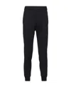 Prada Technical Fleece Track Pants In Black