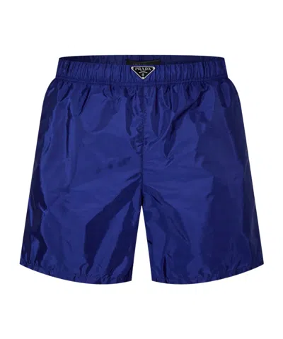 Prada Logo Swim Shorts In Multi