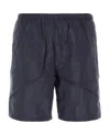 Prada Logo Swimming Trunks In Blue