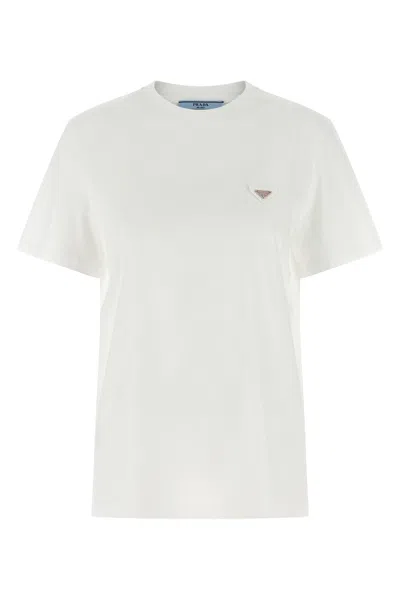 Prada Logo T-shirt In White