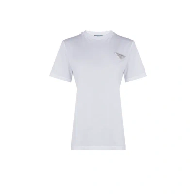 Prada Logo T-shirt In White