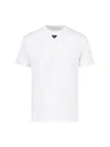 Prada Oversized White Cotton Logo T-shirt In White
