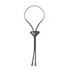Prada Bolo Tie Aus Saffiano-leder In Black
