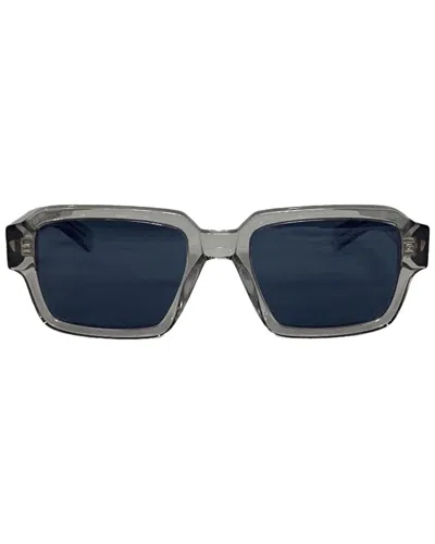 Prada Logo Tinted Square-frame Sunglasses (authentic Pre-loved) In Gray