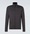 Prada Logo Track Jacket In Gray