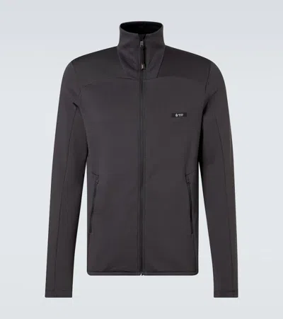 Prada Logo Track Jacket In Gray