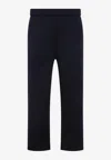 Prada Track Pants Polyester Belt Loops In Blue
