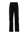 Prada Cotton Fleece Pants With Re-nylon Details In Black