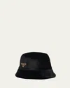Prada Bob Verni En Cuir In Black