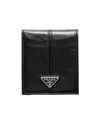 Prada Leather Wallet In Black